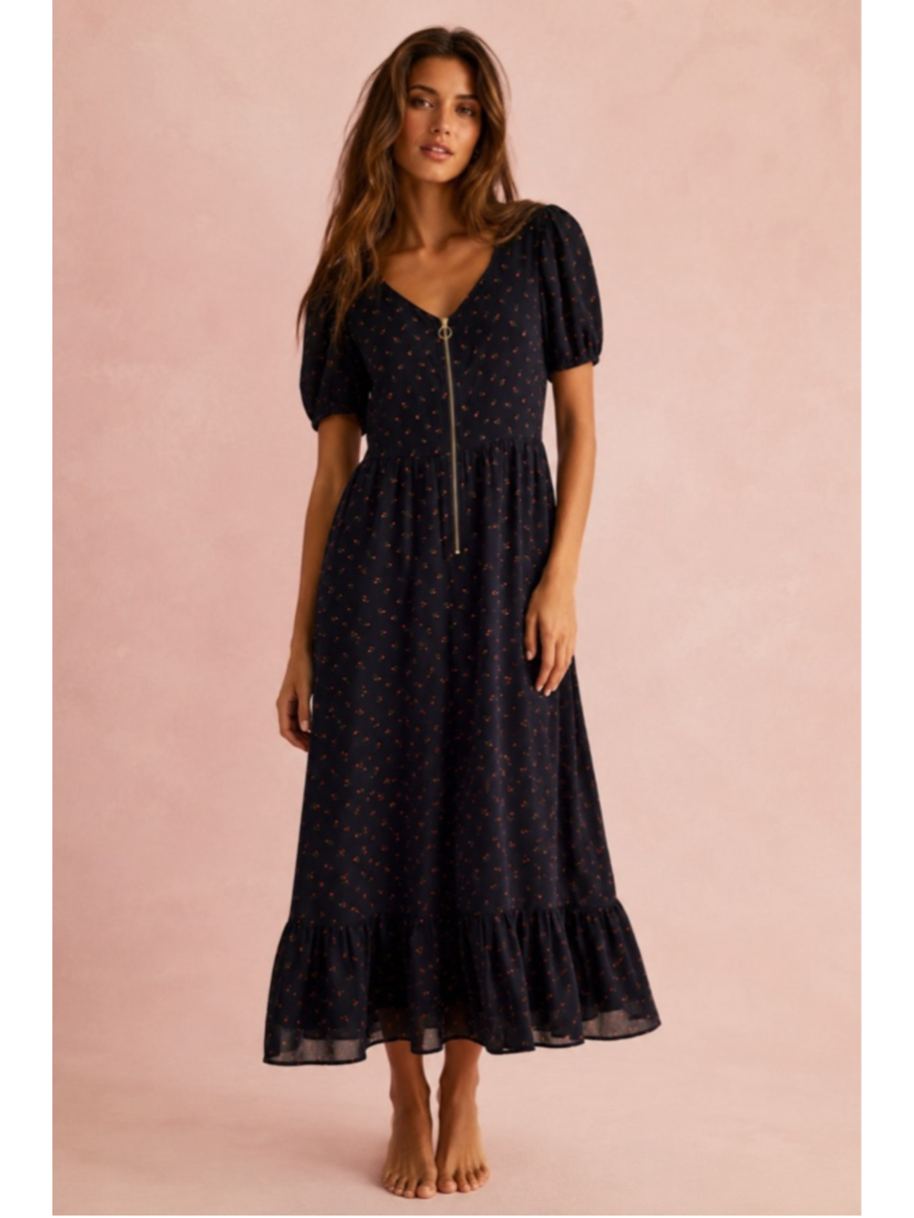 JessaKae Floral Maxi Dress Cottagecore Boho Romantic Quiet Luxury Mod Coquette